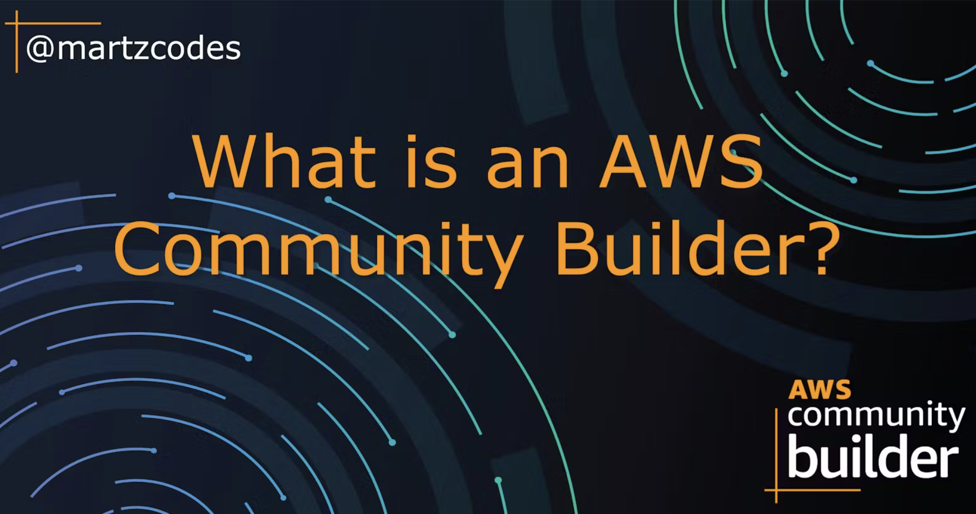 What is AWS community builder?