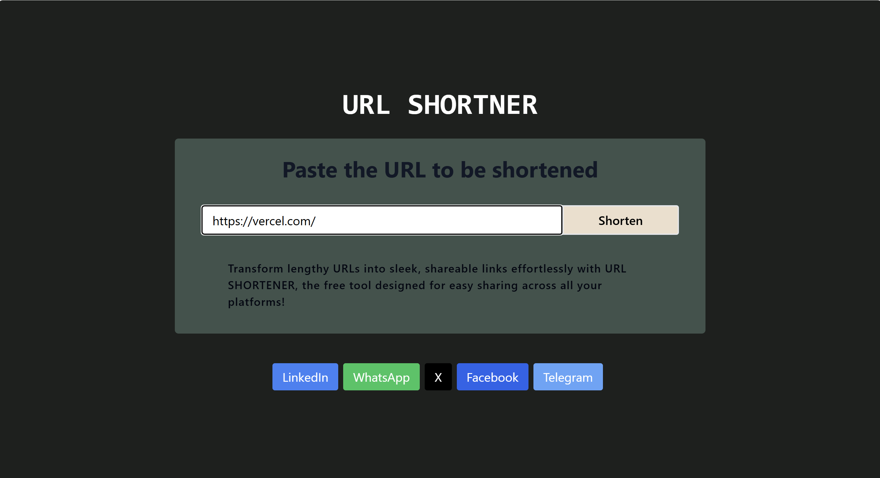 URL Shortner
